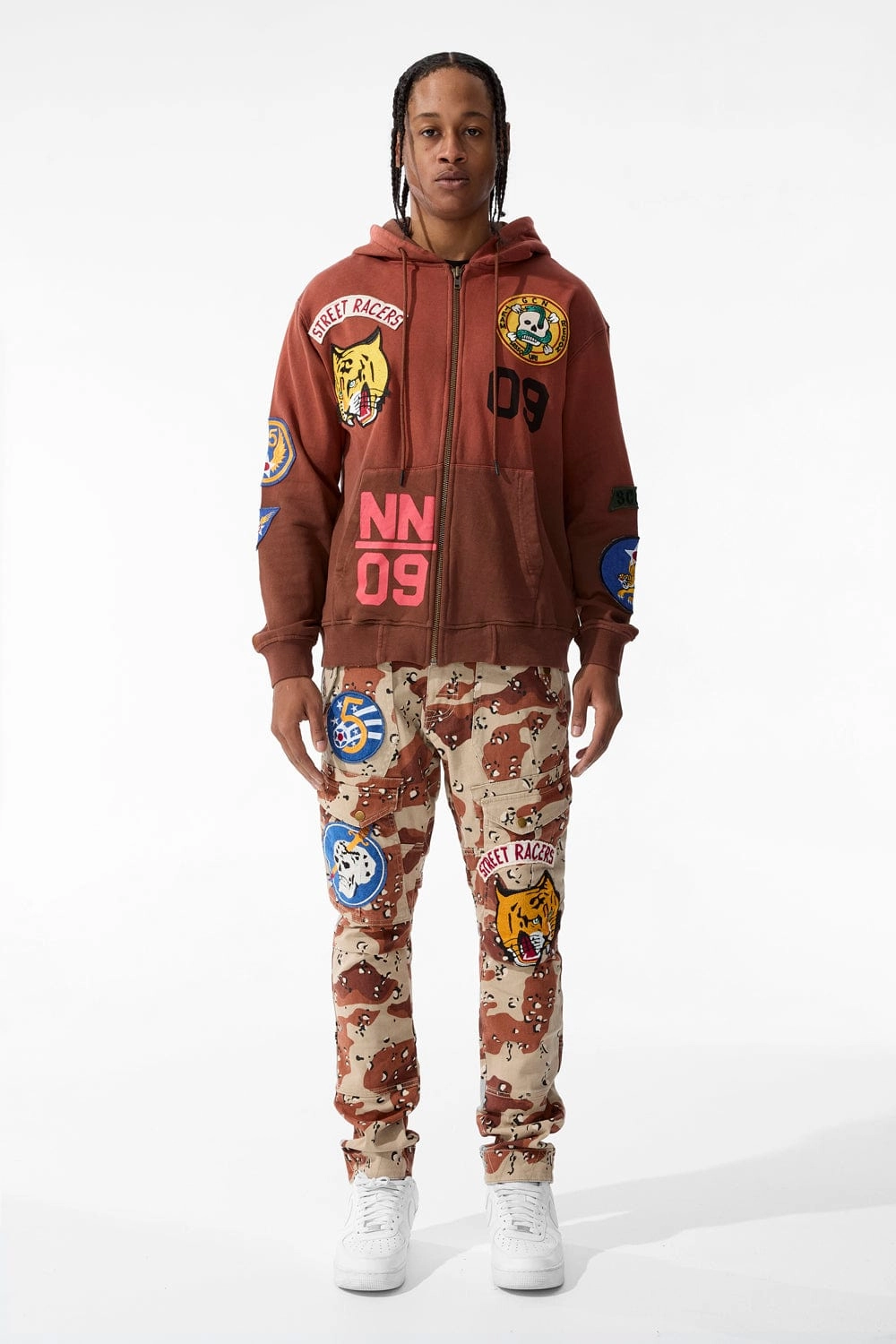 War Report Zip Up Hoodie (Chocolate)