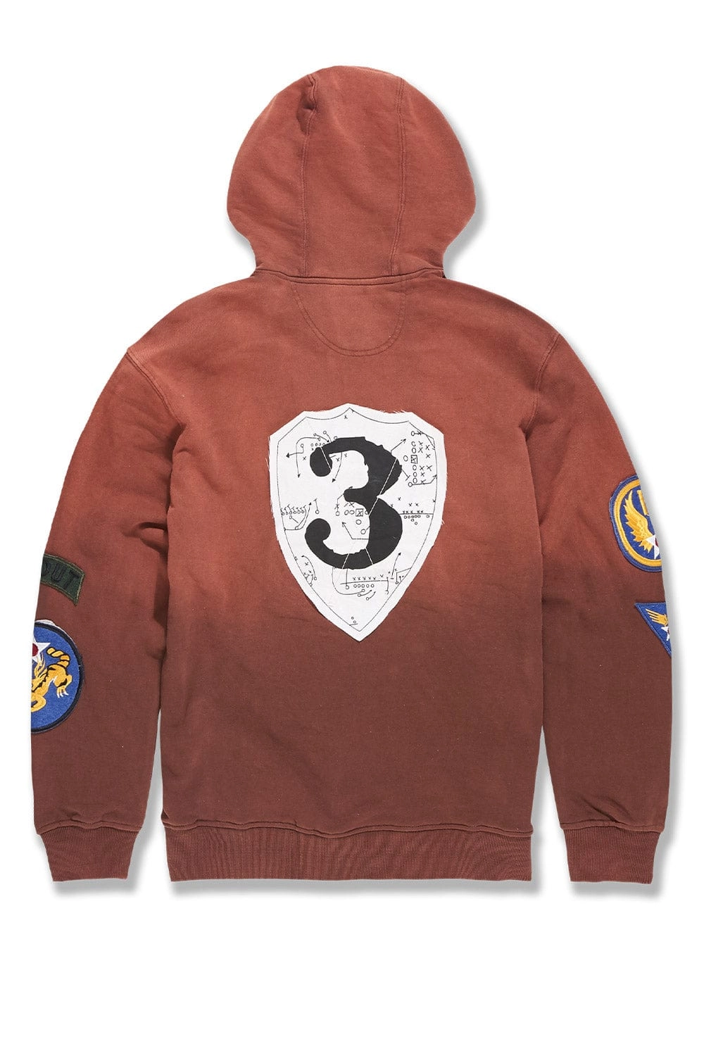 War Report Zip Up Hoodie (Chocolate)