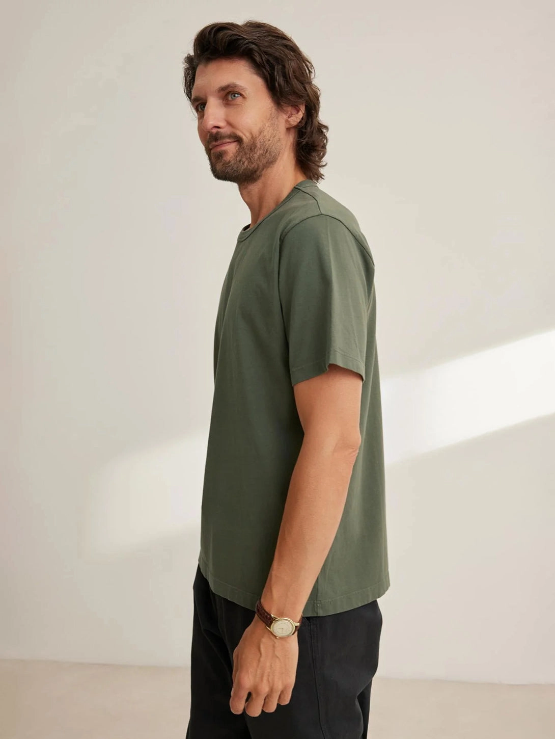 Wells Midweight Tee - Willow