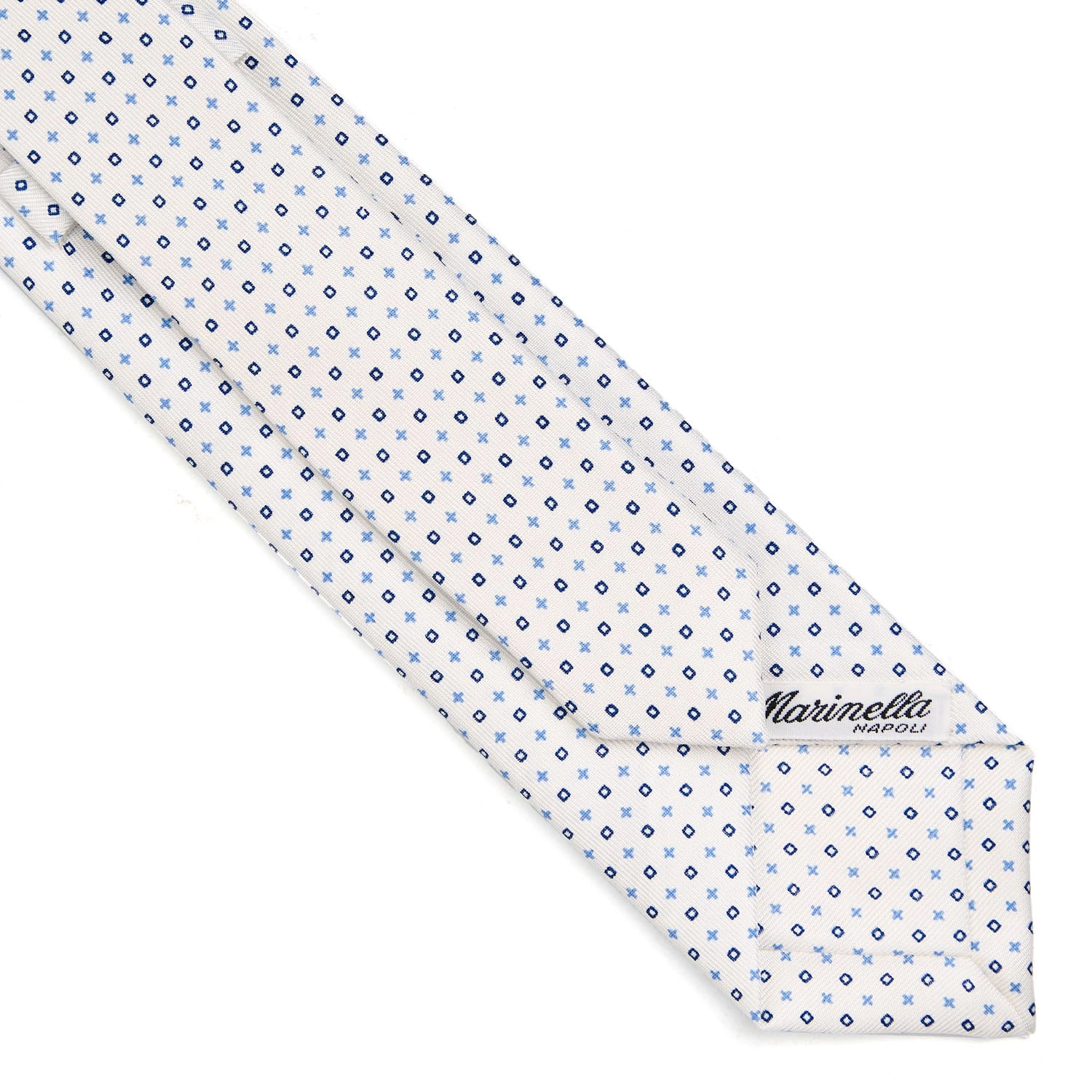 WHITE SARTORIAL 7 CM SILK TIE
