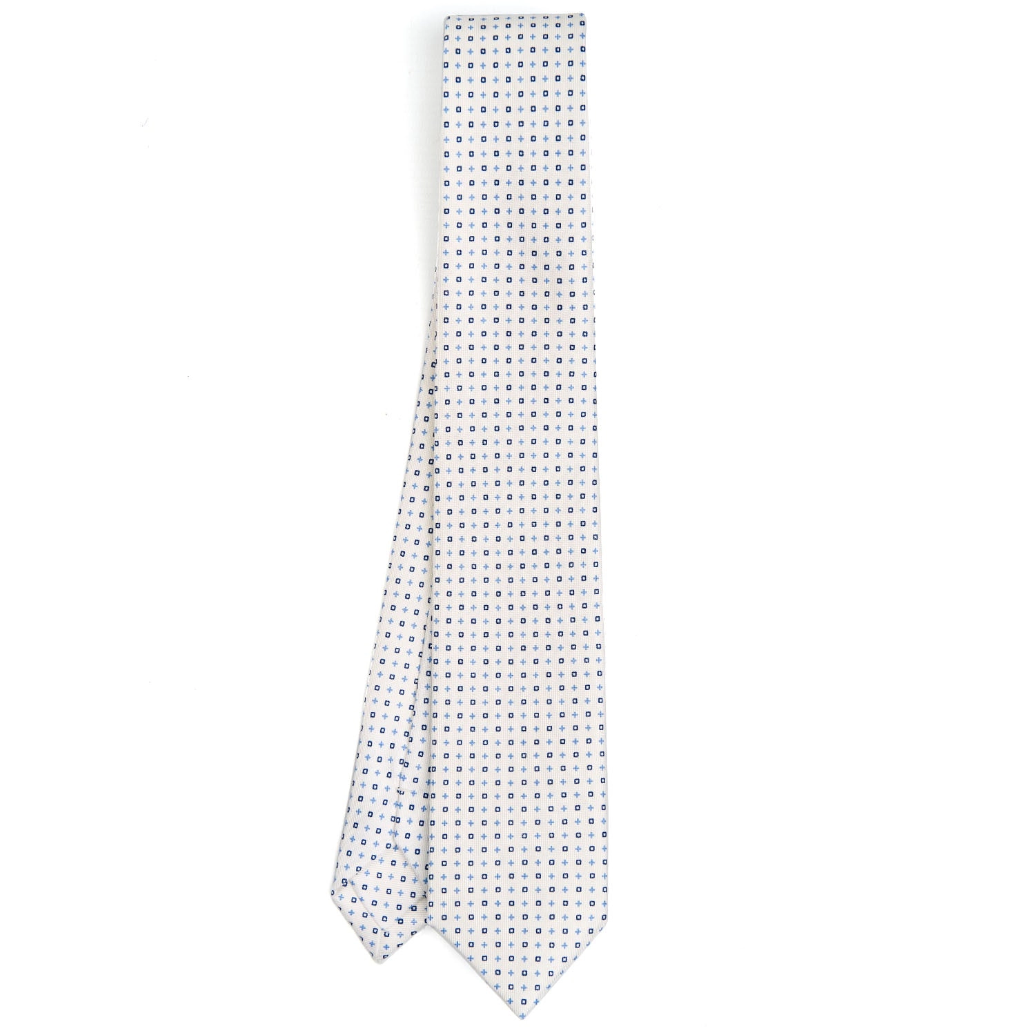 WHITE SARTORIAL 7 CM SILK TIE