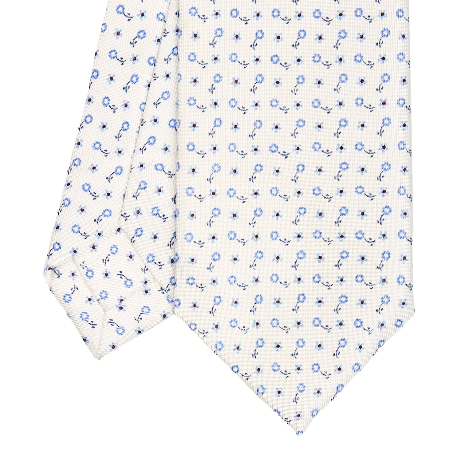 WHITE SARTORIAL 7 CM SILK TIE