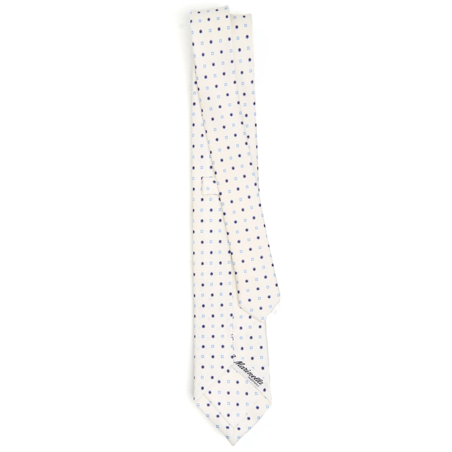WHITE SARTORIAL 7 CM SILK TIE