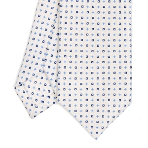 WHITE SARTORIAL 7 CM SILK TIE