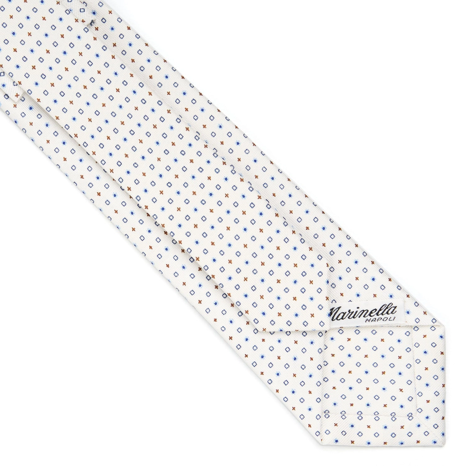 WHITE SARTORIAL 7 CM SILK TIE