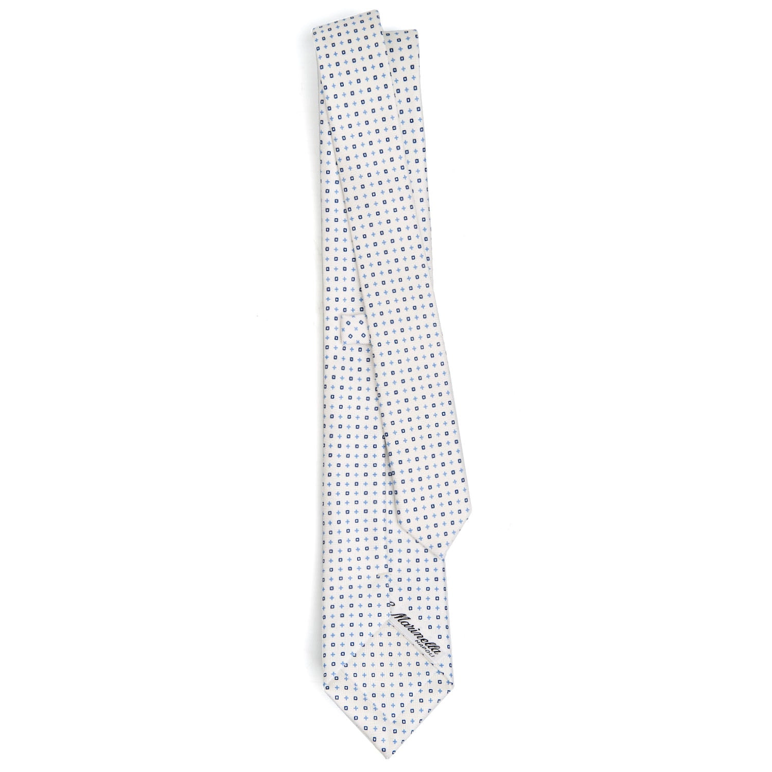 WHITE SARTORIAL 7 CM SILK TIE