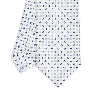 WHITE SARTORIAL 7 CM SILK TIE