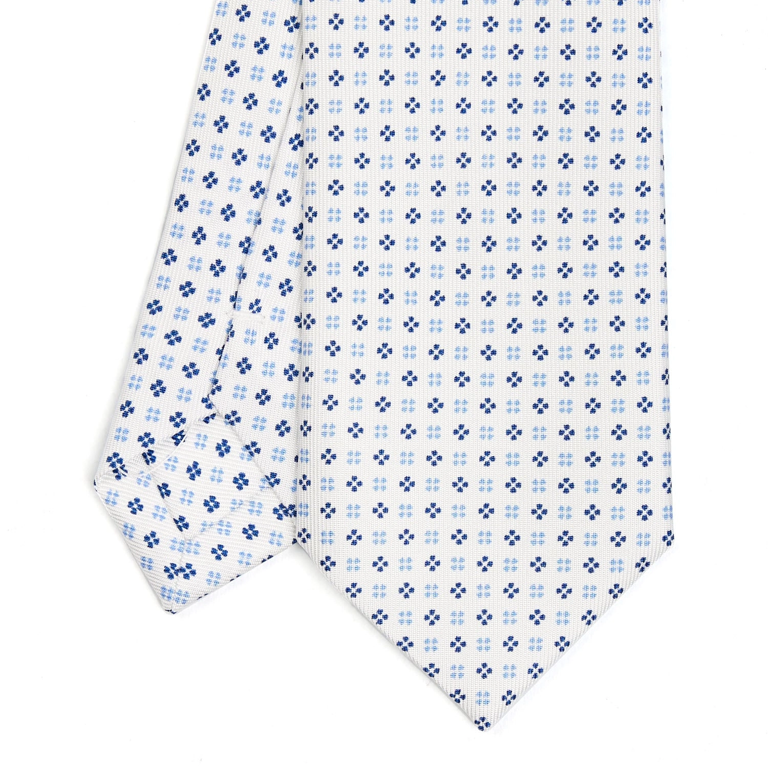 WHITE SARTORIAL 7 CM SILK TIE