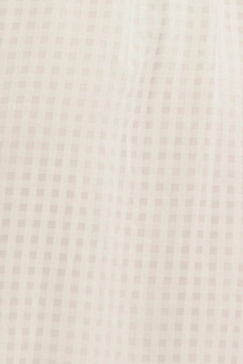 White Square Neck Puff Sleeve Skater Dress