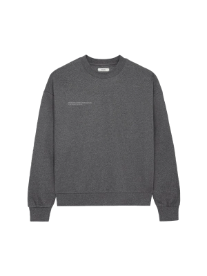 Womens Reclaimed Cotton Sweatshirt—reclaim charcoal