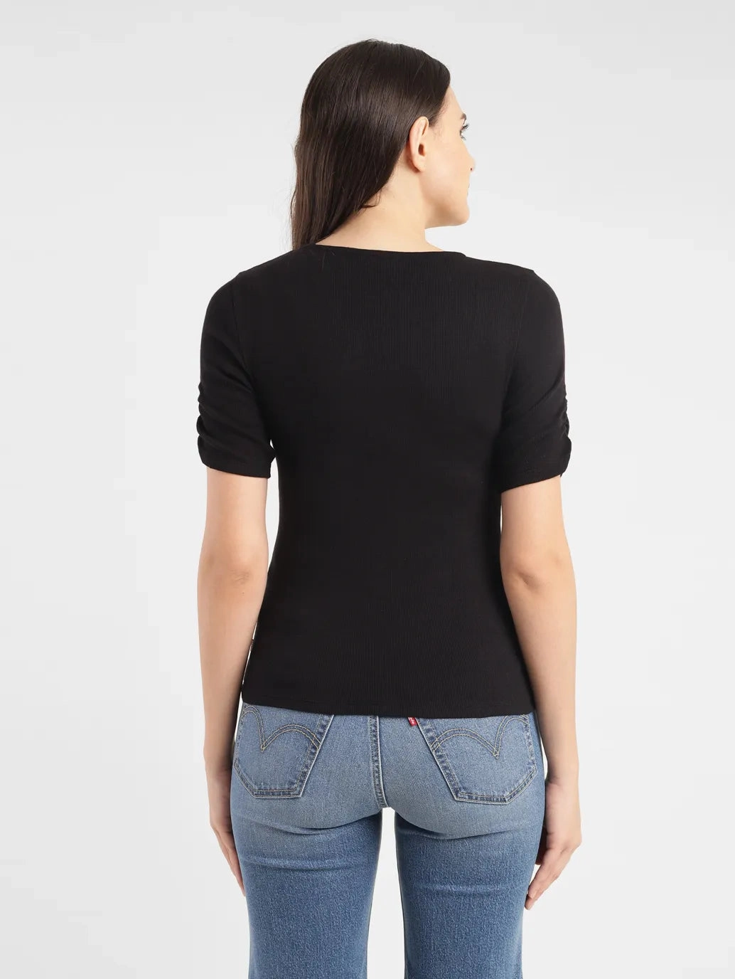 Women's Solid Scoop Neck T-shirt