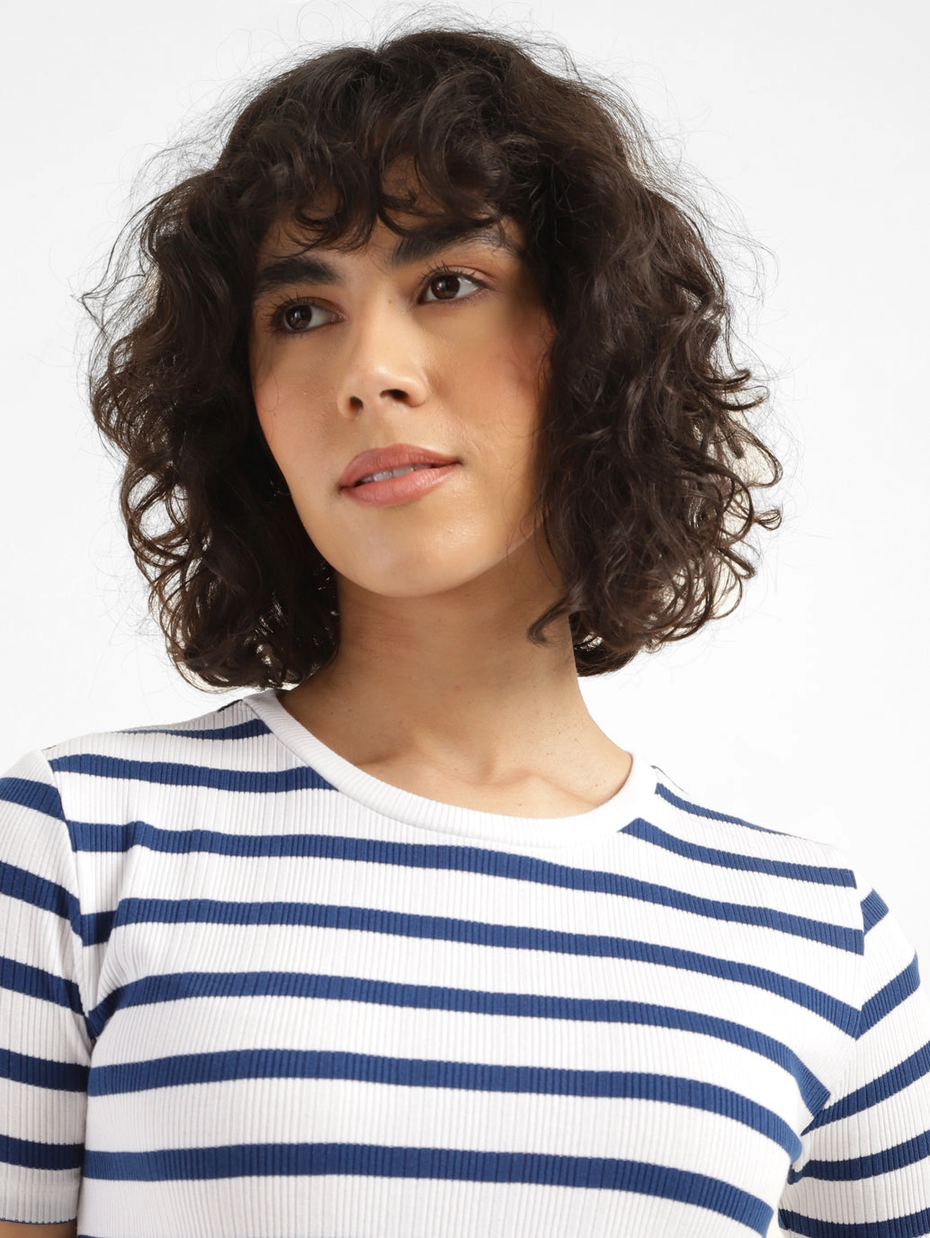 Women's Striped Round neck T-shirt