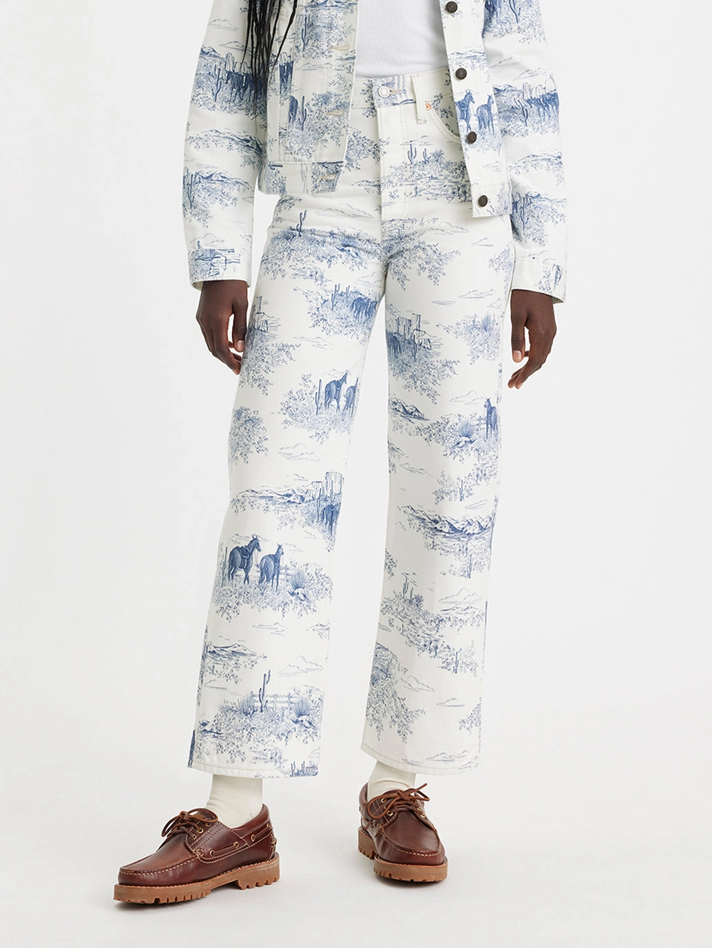 Women's White Straight Fit Mid Rise Jeans