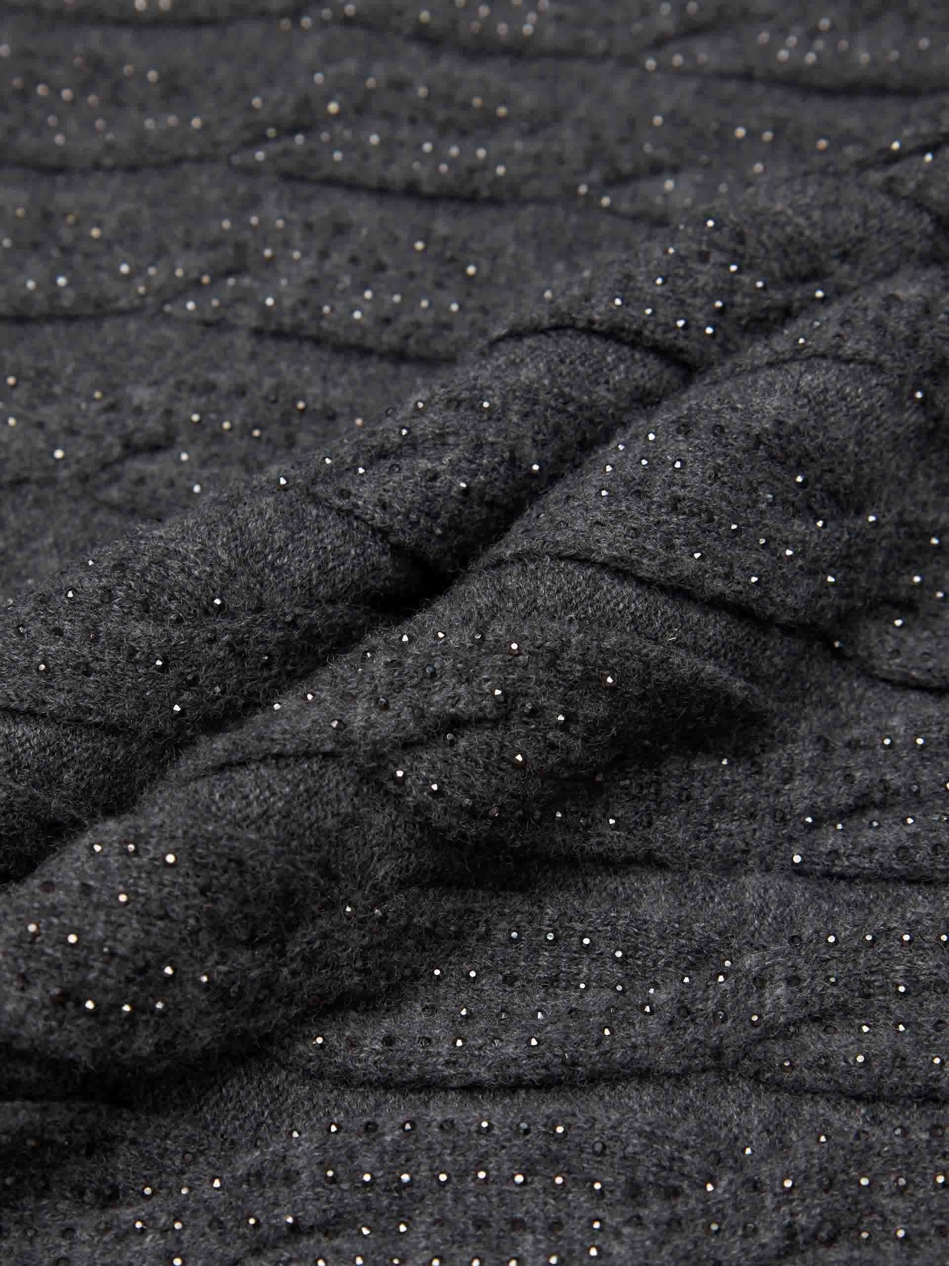 Wool Cable Knit Cardigan