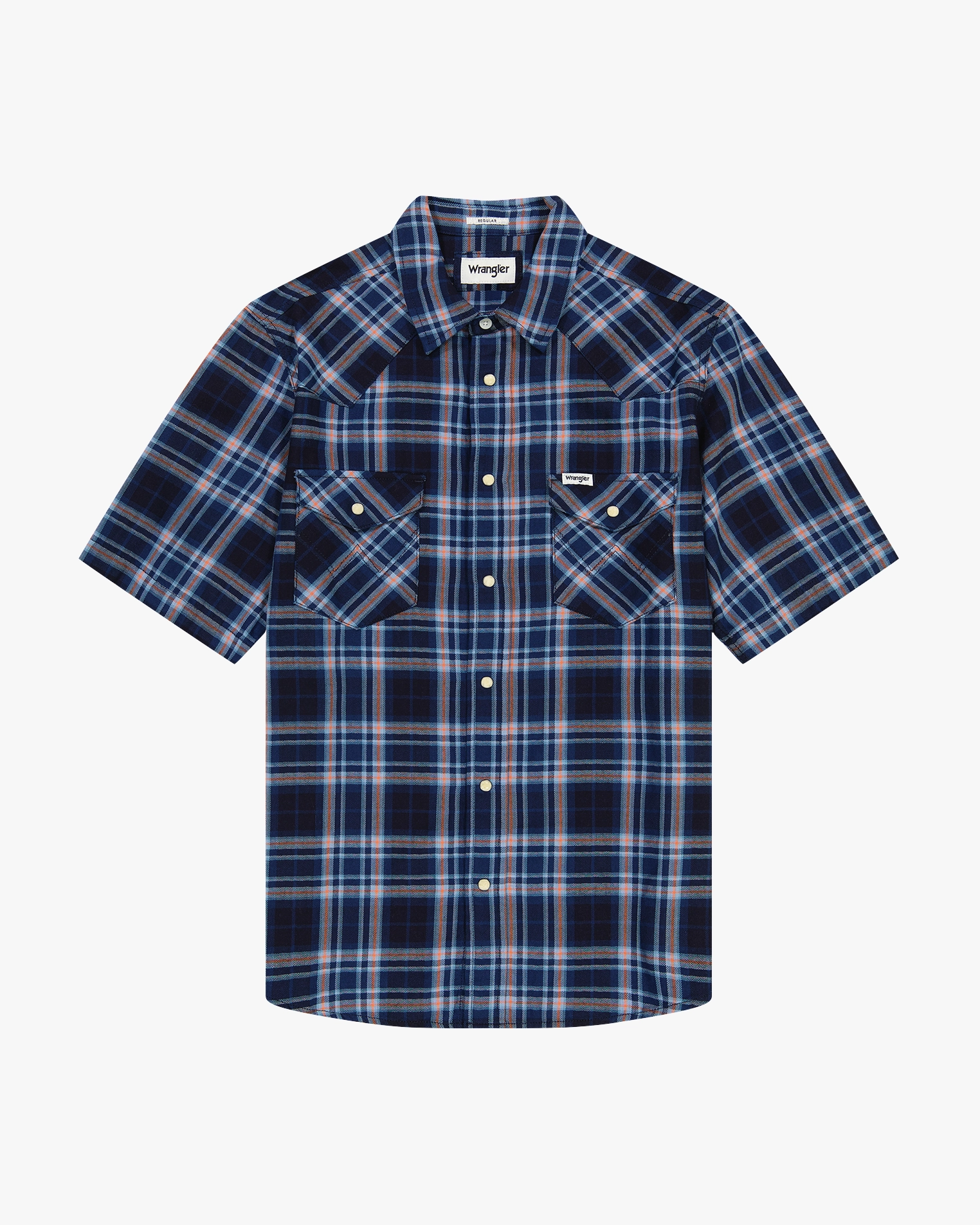 Wrangler S/S Western Shirt - Flamingo Indigo