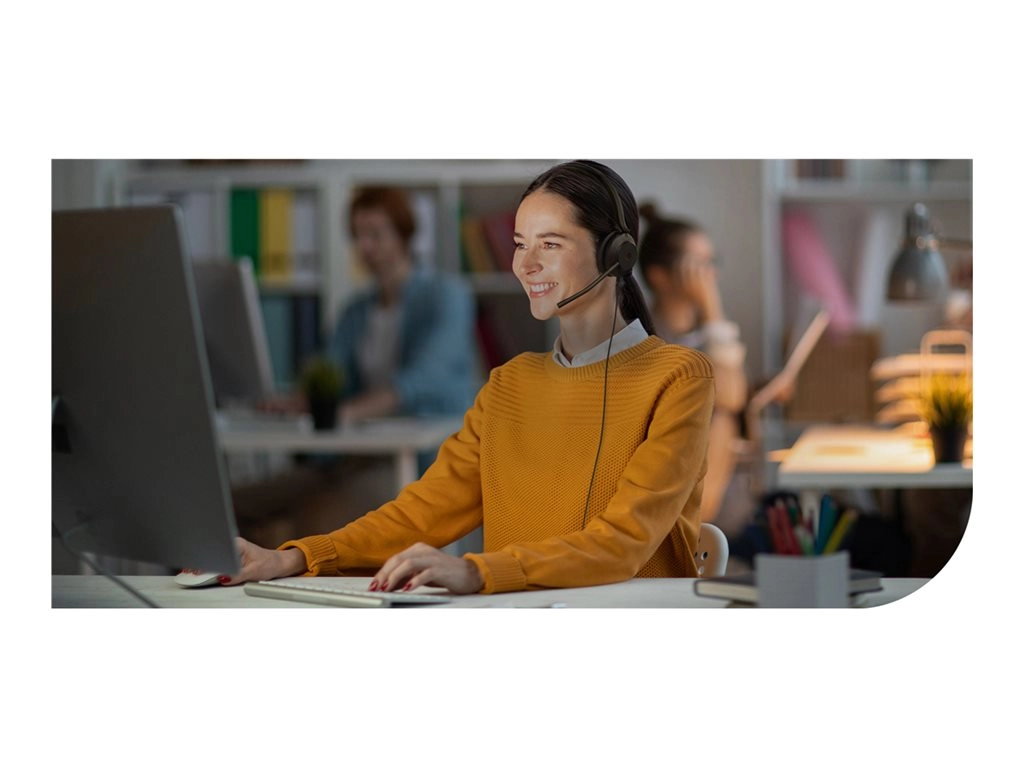 Yealink UH35 Dual - Headset - on-ear - wired - USB - noise isolating - black - Optimized for UC YEA-UH35-DUAL-UC