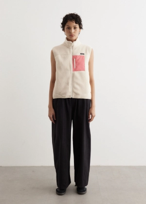 Zipped Sherpa Vest