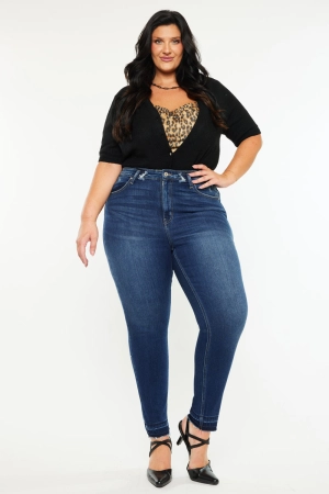 Zoe High Rise Ankle Skinny Jeans (Plus Size)