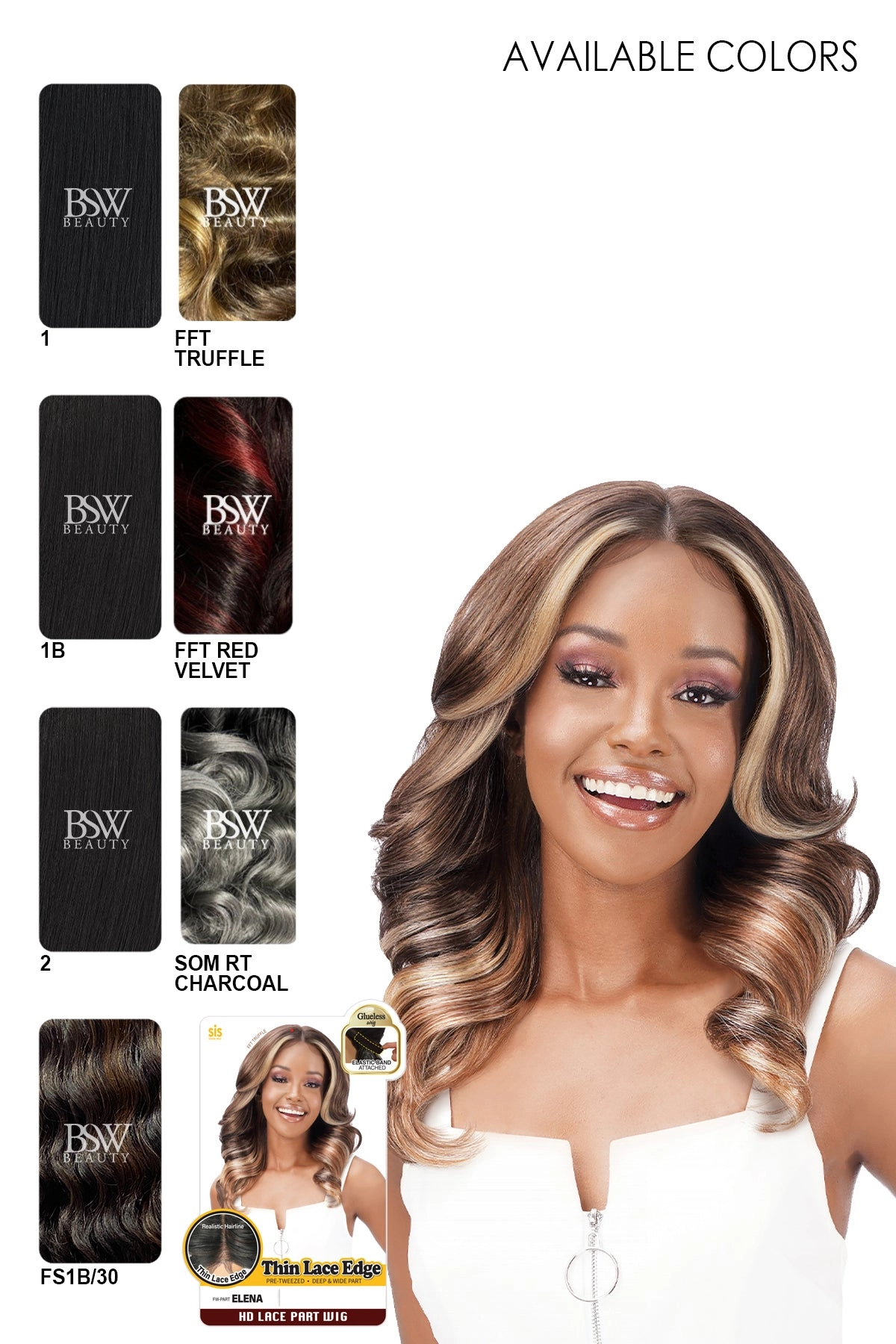 ZURY SIS HD LACE PART WIG - ELENA